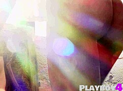 hey check this sexy milf stripping lingerie showing small tits and hot redhead pussy