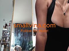 Horny Big Ass Asian Teen 18+ Works Out Her Sexy Petite Tits Curves!