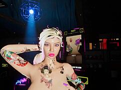 garage girl gets fucked hard in cyberpunk vr sex game