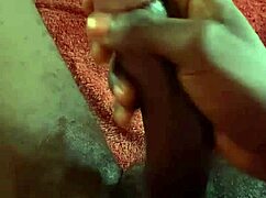 jerking my huge bbc in bedroom 💦 homemade teen anal cumshot double fun 😈