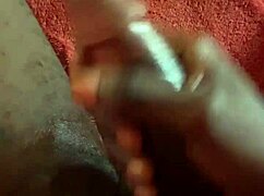 jerking my huge bbc in bedroom 💦 homemade teen anal cumshot double fun 😈
