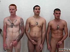 spicy schoolboys endure hazing, shower fun turns into intense fucking action