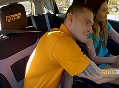 italian slut convinces dmv guy with backseat blowjob and fuck