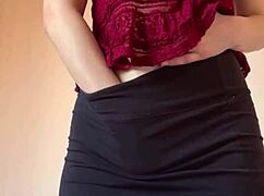 wanna see this cute tiny 18yo finger her wet pussy to squirt then ride dildo hard??