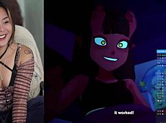 exotiqfox reacts live to meru succubus 1-5 filipina teen solo masturbation fan highlights