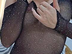 Sexy Latina Fingers Pussy and Fucks with Big Eggplant Solo