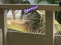 Pussy View at Beach Resort Outdoor Flash