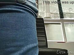 My farting asshole in jeans makes slave worship humiliation peak