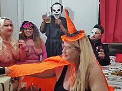 oh man this halloween sexy scary orgy gangbang is the best brazilian party ever come see it on sheer or xrd