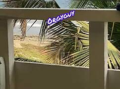 Pussy View at Beach Resort Outdoor Flash