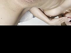 hot mexicana grabs her dildo and masturbates hard for her eager osito