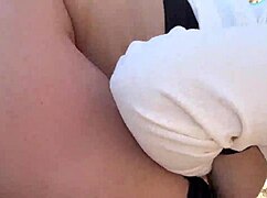 Heart pounding as curvy milf wife flashes pussy outdoors during risky camping sex