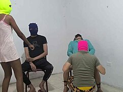 hot latina best friends flash tits bend over for horny doggystyle assplay