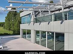 Princess Alice Gapes on Monster Cock Before Huge Facial Cumshot