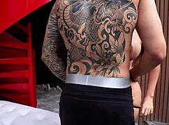 Hot blonde Sara Blonde bends over takes tremendous rough anal creampie from employee