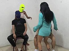 hot latina best friends flash tits bend over for horny doggystyle assplay
