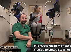 doctor blasts kalani luana's shaved ass with hot cum load