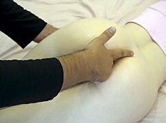 Newbie babe stretches ass deep with plug and fingers