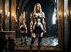 in the mirror she poses cosplay fantasy blows monster cock music parody plays