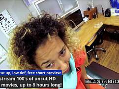 doctor blasts kalani luana's shaved ass with hot cum load