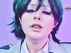 midoriya izuku, those awesome fake tits and juicy pussy cumming on new vibrator?