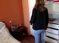 i'm pleasin my stepson watchin me finger my hairy pussy til i cum hard