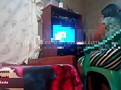 Desi Chubby Housewife Bent Over for Repairman's Big Cock Creampie