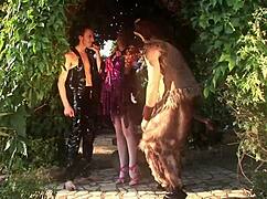 Ever seen sexy fairy cosplay get gangbanged by lucky dudes in forest?