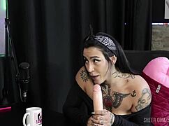 lexi mallet and german swing cast with tifany rocha in sheer red lingerie interview
