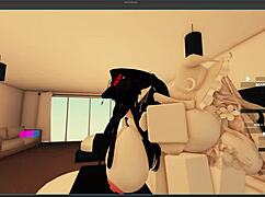 dxrk's got her futanari monster cock and big tits ready for more action in v2