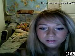 damn this hot blonde webcam babe's free show blows you away!!