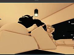 dxrk's got her futanari monster cock and big tits ready for more action in v2