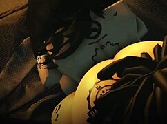 kirara gags slobbering on massive fat black cock in wild roblox hentai game