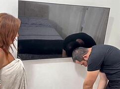 innocent neighbor helps with wifi ends up with big ass milf riding his cock hard 😈🍑