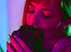 Bound Slave Sucks Latina Goddess Toes in Heels and Nylon