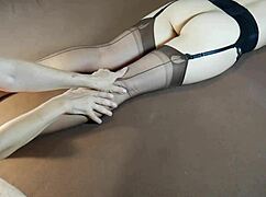 Want these stocking soles massaged till this horny milf moans loud?