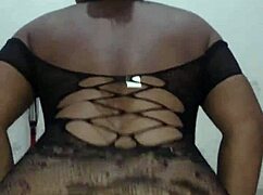 Heart racing from hot ebony's wild cock ride