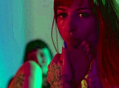 Bound Slave Sucks Latina Goddess Toes in Heels and Nylon