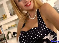 Glamour Mature Blondes in Stockings and Heels Lick Pussy and Masturbate