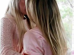 Busty lesbian wives scissor and lick pussies on pool table