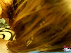 Naughty Brunette Meredith Licks and Sucks Submissive Blonde Mya's Shaved Twat and Tits