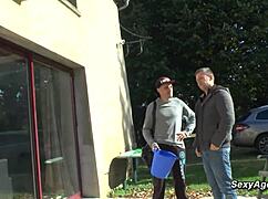 Busty Blonde Mature Milf Pounded In Dp Threesome