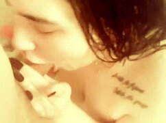 rubynalexfantasy gags on cock until puking then anal fucked wet in shower