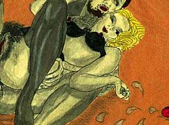 Ever wondered what hides in vintage erotic art scenes?