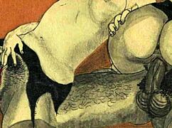 Ever wondered what hides in vintage erotic art scenes?