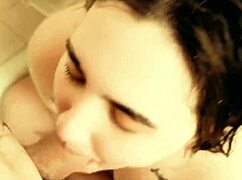 rubynalexfantasy gags on cock until puking then anal fucked wet in shower