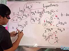 japanese student aches for teacher's erotic math exponents backstage