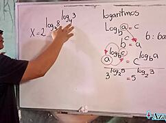 japanese student aches for teacher's erotic math exponents backstage