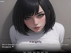 Stepsister OBSESSED with STEPBROTHER'S giant COCK in hentai game
