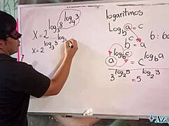 japanese student aches for teacher's erotic math exponents backstage